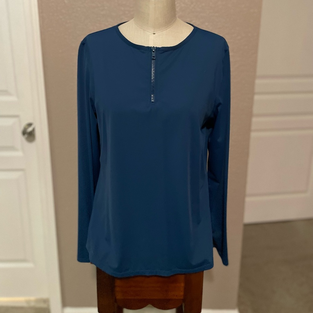 Elegant Blue Women's Top